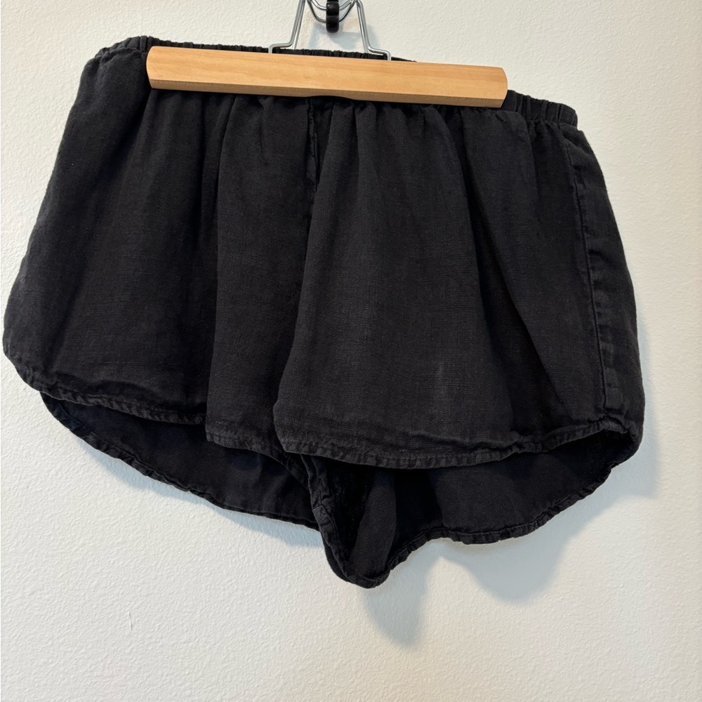 Mate the Label Black Linen Women's Shorts